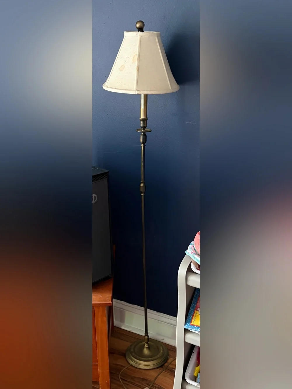 Visual Comfort & Co. Brass Floor Lamp Traditional Designer Lighting w/ Shade
